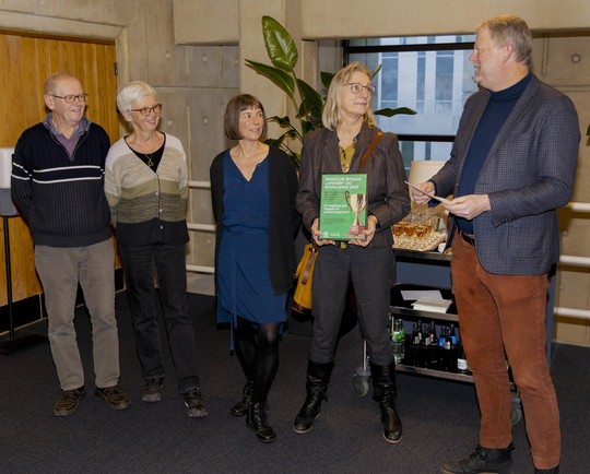 Susanne og Klaus Buus, Gunilla Stine Rasmussen og Eva Max Andersen er alle med i Musicon Grønne Nabofællesskaber der vil skabe en taghave.jpg