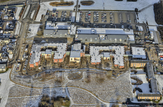 Luftfoto af Plejecenter Hyrdehøj
